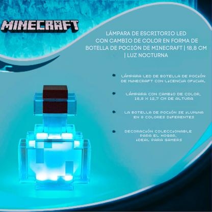Lámpara LED de poción coleccionable multicolor